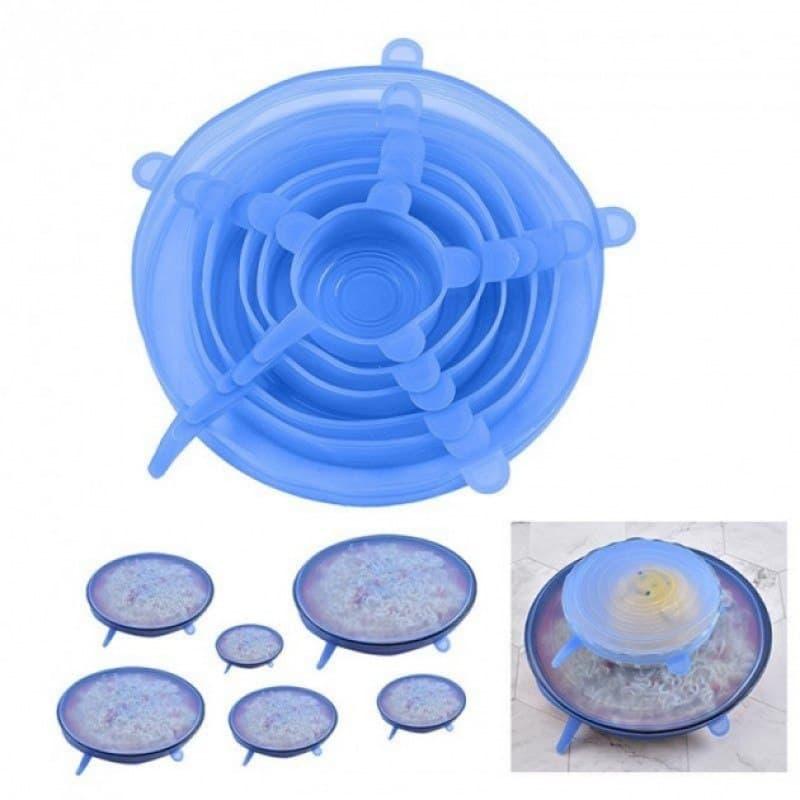 Силіконові кришки універсальні Super Stretch Silicone Lid (6 шт.) / ART-0262 (заказ від 10 шт.) (200шт) Силіконові кришки універсальні Super Stretch Silicone Lid (6 шт.) / ART-0262 (заказ від 10 шт.) (200шт)