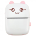 Міні принтер (Mini Printer) акумуляторний, термопринтер, Bluetooth Mini Cat ears.
