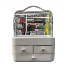 Настільний органайзер для косметики Білий Beauty Box (6.5*18.2*34.7cm / 3 ящики) / ART-5056