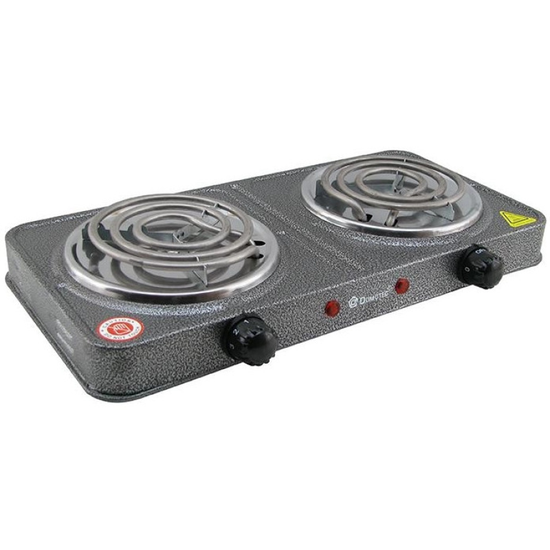 Електроплита спіральна 2-комфоркова, Domotec MS 5802