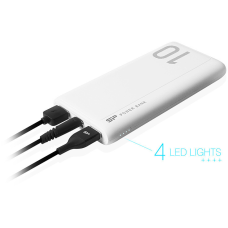 Повербанк Silicon Power GP15 10W 10000mAh White (SP10KMAPBKGP150W)
