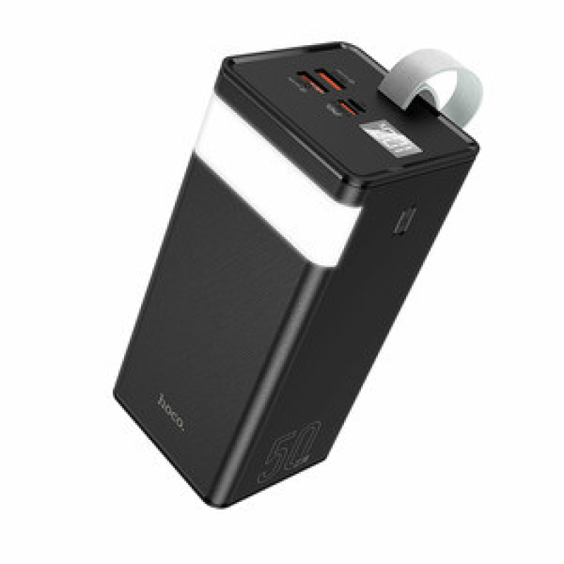 Повербанк з ліхтариком Hoco J86A Powermaster 22.5W 50000mAh Black