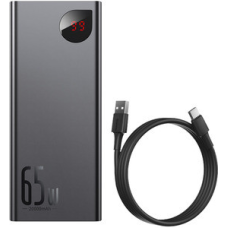 Повербанк для ноутбука Baseus Adaman Metal Digital Display 65W 20000mAh Black