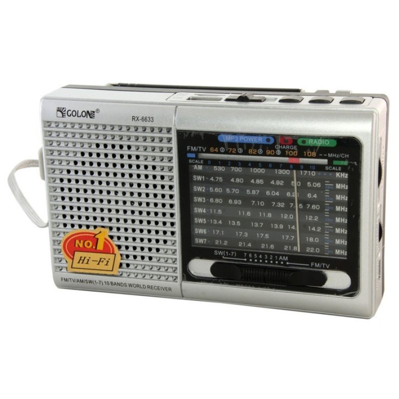 Радіоприймач з акумулятором  GOLON RX-6633
