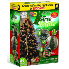 Новорічний світ для ялинки Star Shower Dazzle Tree РГБ 64ламп (Прикраса всієї ялинки відразу!)