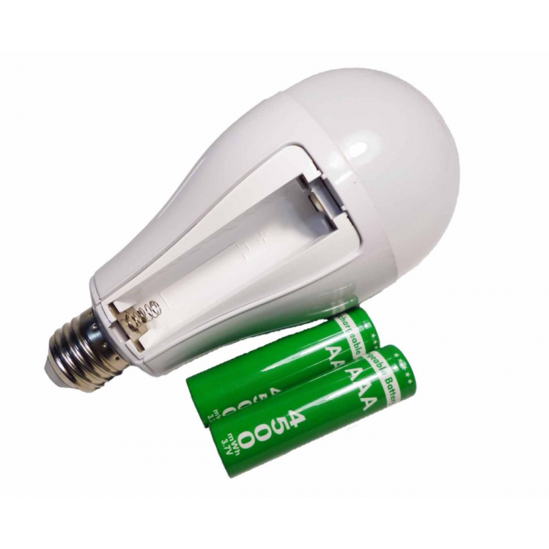 Лампочка з акумуляторами (2*18650) LED Emergency Bulb OKgo FAE 3920 20Вт