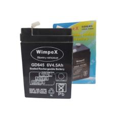 Акумулятор універсальний WIMPEX 6V 4,5 A WX 645 чорний