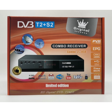 Тюнер TS ORIGINAL 9902 DVB T2+S2 12 V (Метал) / Жовтогаряча коробка