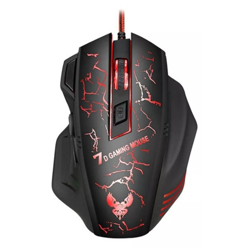 Ігрова провідна миша GAMING MOUSE X7, довжина кабеля 1,5м, чорна з підсвідкою