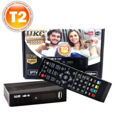 Тюнер DVB-T2 0967 з підтримкою wi-fi адаптера 5-12v (з екраном)