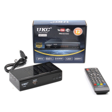 Тюнер, приставка DVB-T2 0968 Metal з пдтримкою wifi адаптера (з екраном)
