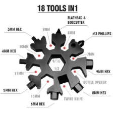 Універсальний інструмент-мультитул “Сніжинка“ SNOW FLAKE WRENCH TOOL