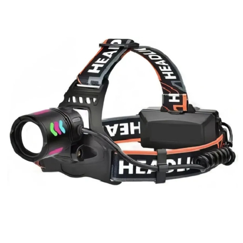 Ліхтарик налобний X-BAIL BL 8096 4 (type-C), 4 кольори освітлення