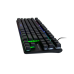 Клавіатура RGB з різнобарвним підсвічуванням DX 750, чорна, мембранна для ПК