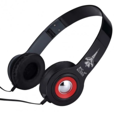Навушники провідні з мікрофоном Kusen KS-611 120см black/red