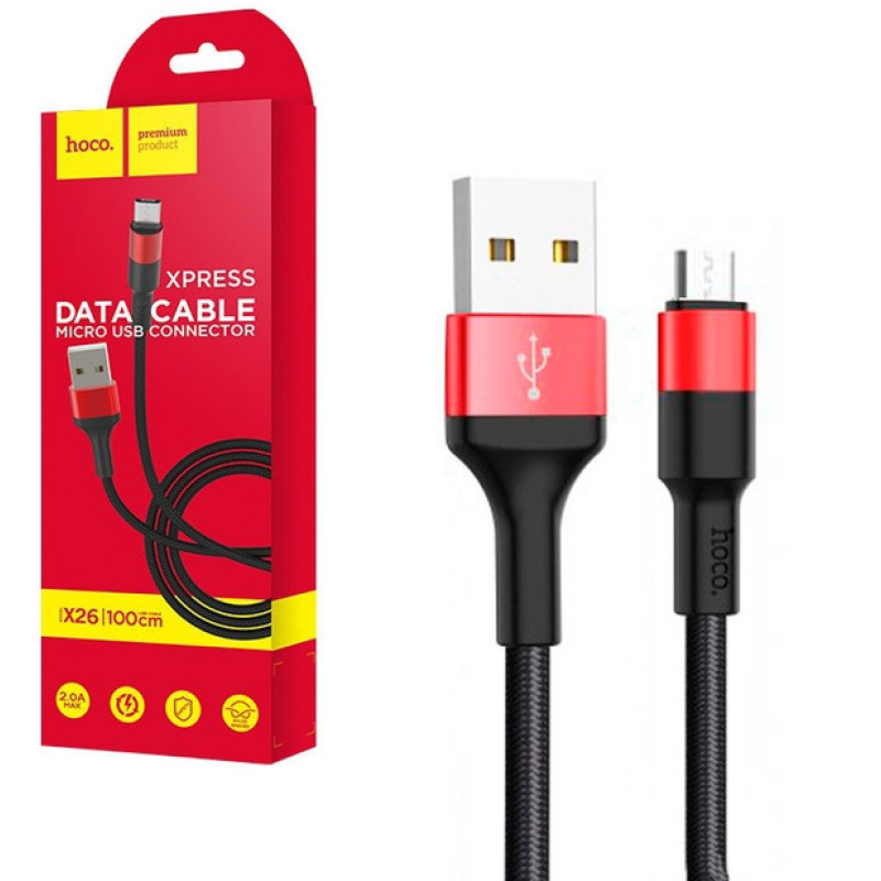 Кабель зарядки і передачі даних HOCO COOL DATA CABLE X 26 MICRO