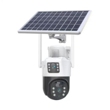 Вулична камера відеоспостереження з двома лінзами 4G, V36-4G SOLAR / Wi-FI