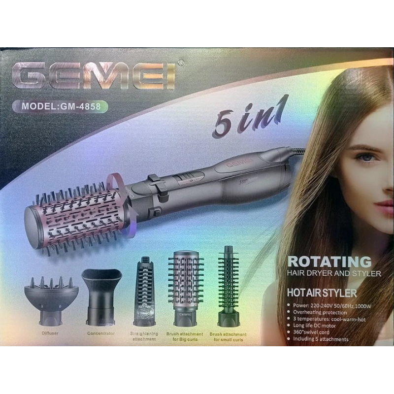 Фен-щітка Gemei GM 4858