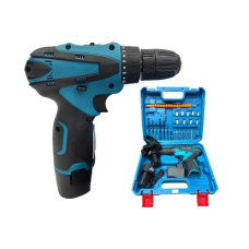 Акумуляторний шуруповерт з двома акумуляторами і набором насадок Tool Set 12V,  1300 мАг в пластиковому кейсі