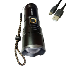 Ліхтар ручний акумуляторний з USB роз“ємом, Bailong BL 106 FM30-TG