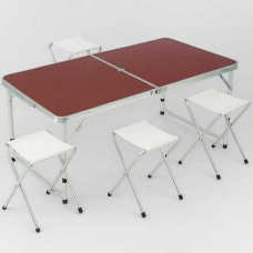 Стіл ПОСИЛЕНИЙ для пікніка з 4 стільцями Picnic Table (60х120 см)