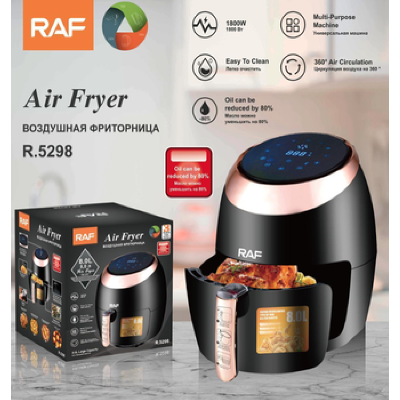 Фритюрниця з одним ящиком Air Fryer R.5298 6,5 л (1800 Вт)