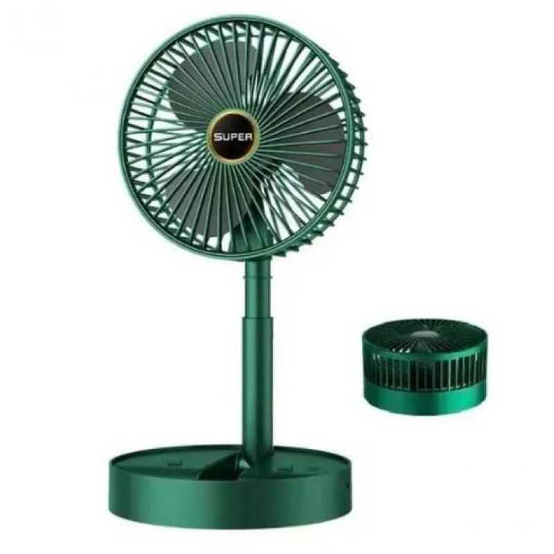 Вентилятор складаний настільний акумуляторний Folding Storage Fan, діаметром 164 мм