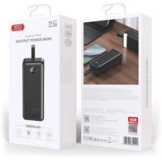 Павербанк, портативний зарядний пристрій XO PR240 30000mAh чорний