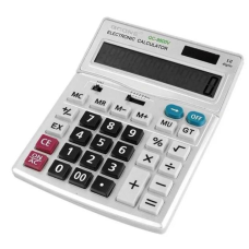 Настільний офісний калькулятор AX 9800V, розміри 200*155*50 мм, колір сріблястий