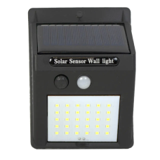 Світильник із датчиком руху на вулицю на сонячній батареї Solar Powered LED Wall Light 30 LED (100)