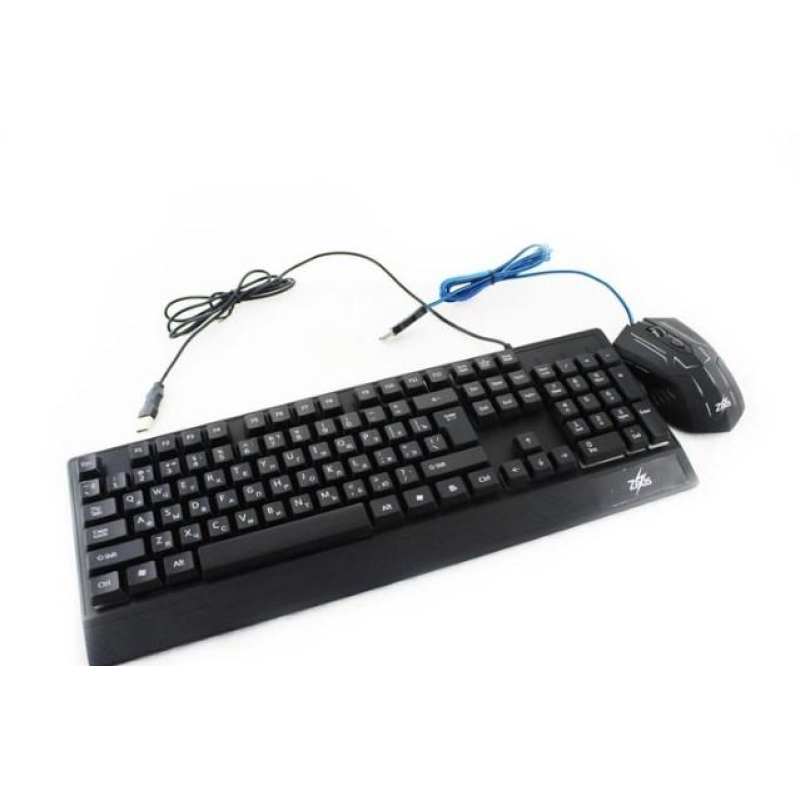 Клавіатура провідна + миша LED GAMING KEYBOARD M 710 для ПК та ноутбука, чорна
