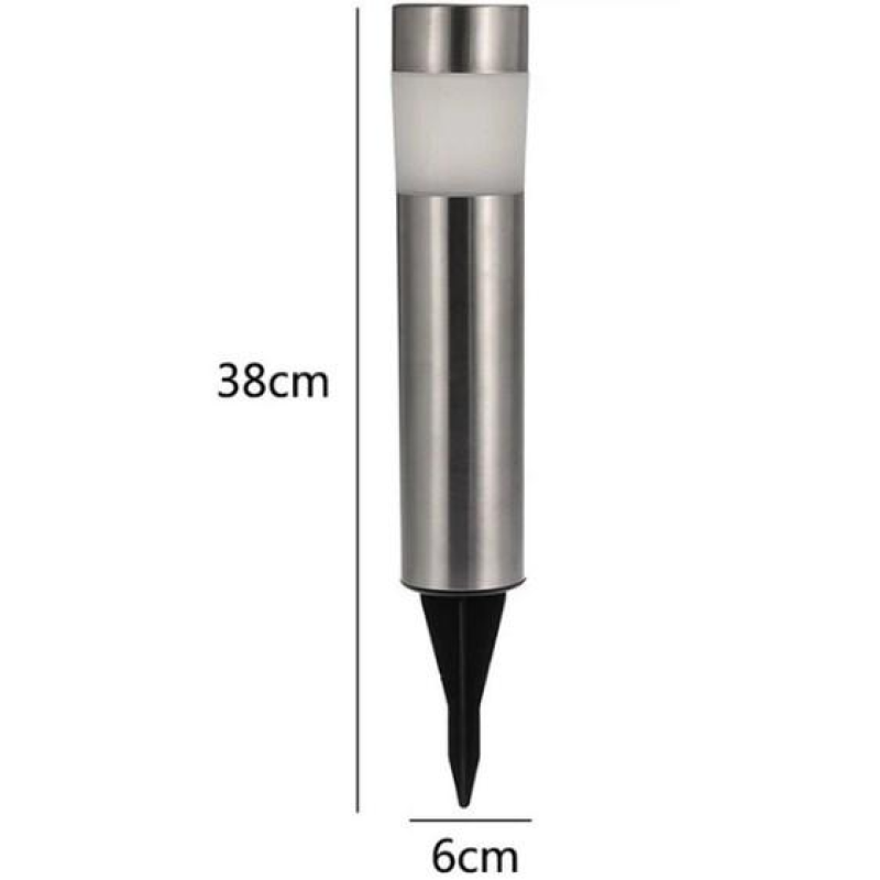 Комплект садових вуличних світильників Solar Garden Light (в комплекті 2 шт.) сріблястий
