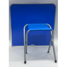Стіл для пікніка з 4 стільцями Folding Table (60х120 см) синій