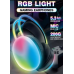 Навушники бездротові Bluetooth WK-30 (12842) RGB LED BT, чорні
