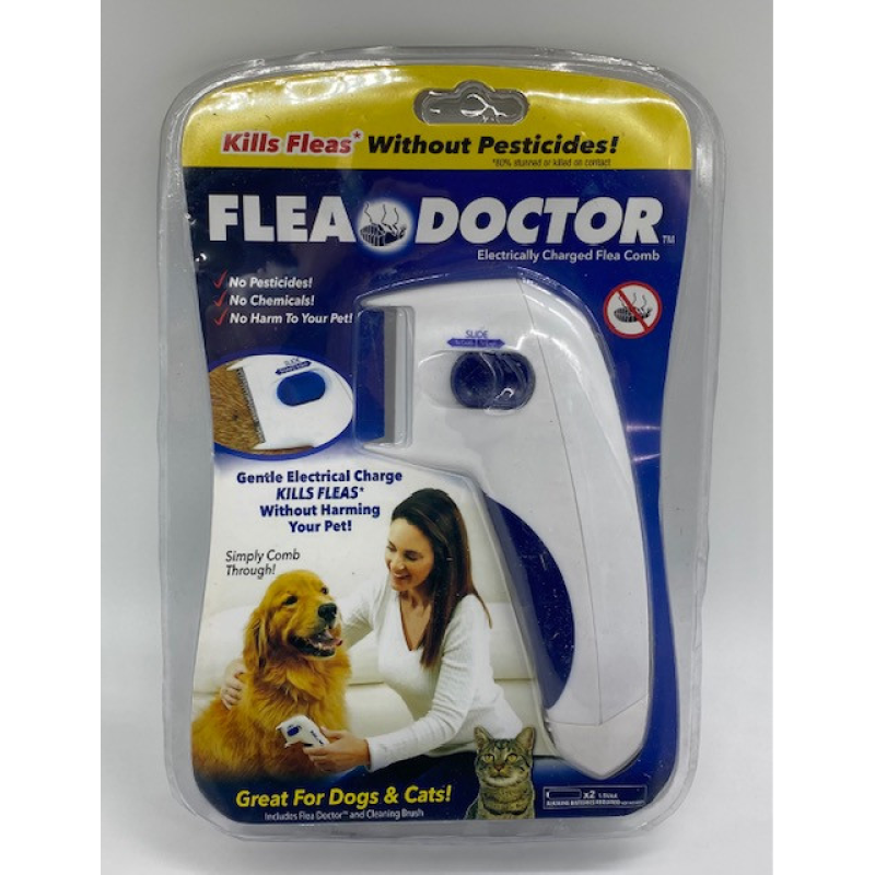 Електричний гребінець для тварин Flea Doctor з функцією знищення бліх