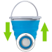 Силіконове складне відро 10 л SILICON BUCKET