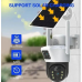 Вулична камера відеоспостереження з двома лінзами 4G, V36-4G SOLAR / Wi-FI