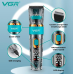 Акумуляторна машинка для стрижки VGR V-695 , 6 насадок, регулятор висоти, LED дисплей