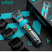 Акумуляторна машинка для стрижки VGR V-695 , 6 насадок, регулятор висоти, LED дисплей