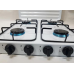 Газова плита Domotec MS 6604, 4 конфорки біла