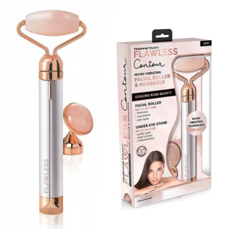 Електричний ролик-масажер для обличчя Flawless Facial Roller Massager / ART-0273