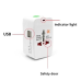 Універсальний штекер, адаптор (EU-US-UK-CN-JP-IN) Universal Adaptor з USB