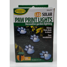 Світні сліди Paw Print Light на сонячній батареї