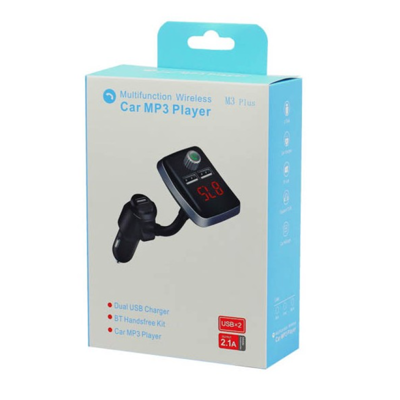 Автомобільний FM-модулятор M3 Plus з Bluetooth Автомобільний FM-модулятор M3 Plus з Bluetooth