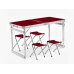 Стіл ПОСИЛЕНИЙ для пікніка з 4 стільцями Picnic Table (60х120 см)