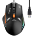 Мишка комп“ютерна ігрова 550E з RGB-підсвіткою, дротова, USB, 6 кнопок, ергономічна, чорна