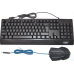Клавіатура провідна + миша LED GAMING KEYBOARD M 710 для ПК та ноутбука, чорна