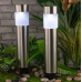 Комплект садових вуличних світильників Solar Garden Light (в комплекті 2 шт.) сріблястий