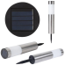 Комплект садових вуличних світильників Solar Garden Light (в комплекті 2 шт.) сріблястий