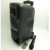 Портативна колонка Su-Kam BT 100D + 1 микрофон 12v, чорна, розмір 30х33х52 см